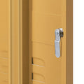 Artiss Bedside Table Metal Cabinet Yellow 50cm