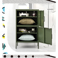 Artiss Metal Buffet Sideboard Cabinet Double Green 80cm