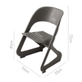 Artiss Dining Chairs Set 4 Stackable Plastic Office Cafe Grey