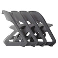 Artiss Dining Chairs Set 4 Stackable Plastic Office Cafe Grey