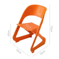 Artiss Dining Chairs Set of 4 Stackable Plastic Orange Cafe