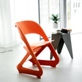 Artiss Dining Chairs Set of 4 Stackable Plastic Orange Cafe