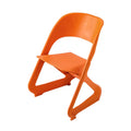 Artiss Dining Chairs Set of 4 Stackable Plastic Orange Cafe