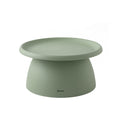 Artiss Round Coffee Table 71cm Plastic Green