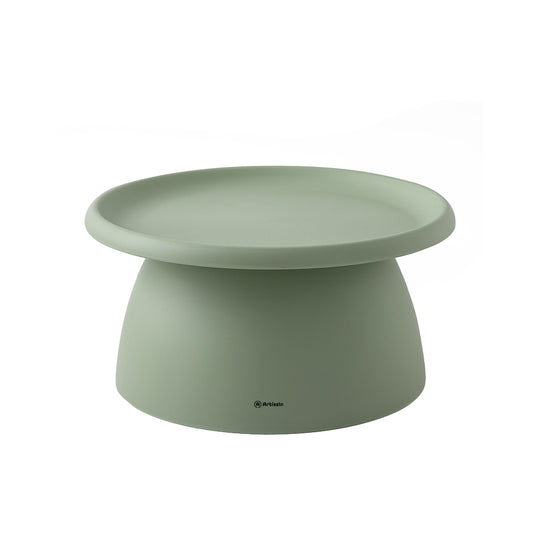 Artiss Round Coffee Table 71cm Plastic Green