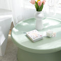 Artiss Round Coffee Table 71cm Plastic Green