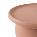 Artiss Round Coffee Table 71cm Pink Plastic