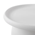 Artiss Round Coffee Table 71cm White Plastic