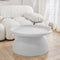 Artiss Round Coffee Table 71cm White Plastic