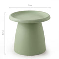 Artiss Round Coffee Table 52cm Green Plastic