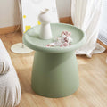 Artiss Round Coffee Table 52cm Green Plastic