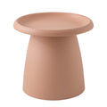 Artiss Round Coffee Table 52cm Pink Plastic Modern