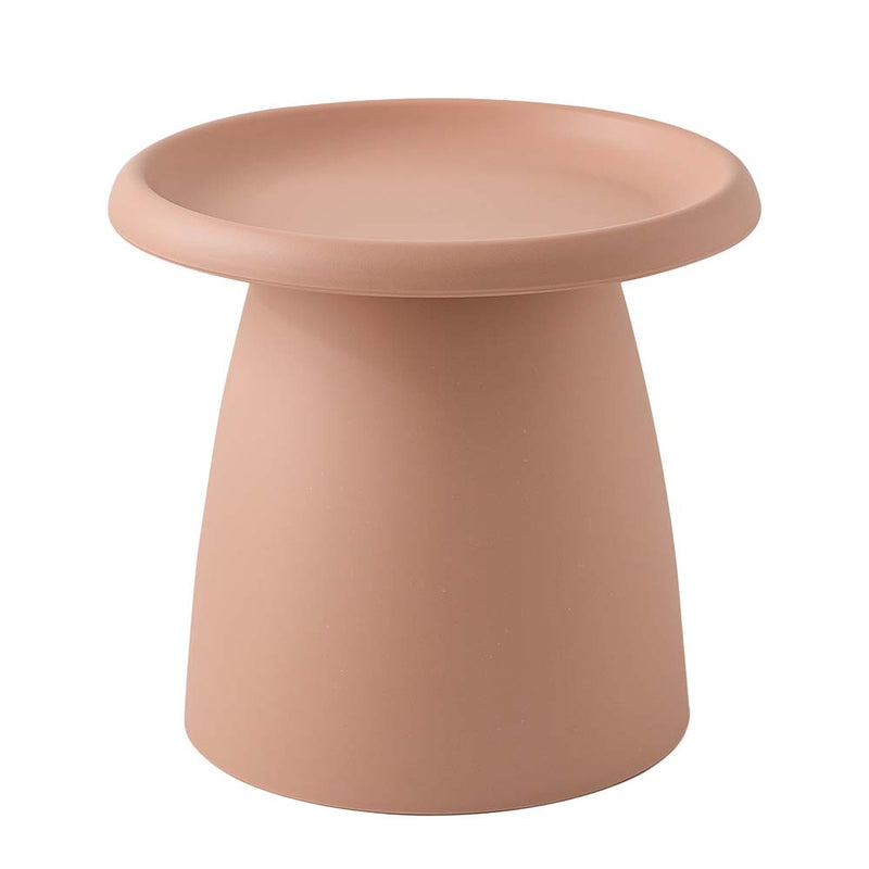 Artiss Round Coffee Table 52cm Pink Plastic Modern