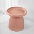 Artiss Round Coffee Table 52cm Pink Plastic Modern