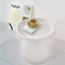 Artiss Coffee Table Round 52cm White Plastic