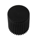 Artiss Bar Stool 2x Cupcake Plastic Footrest Black