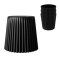Artiss Set 4 Cupcake Bar Stools Stackable Black