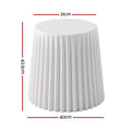 Artiss Cupcake Bar Stools Set 4 Stackable White Foot Rest