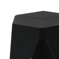 Artiss Bar Stools 2x Puzzle Plastic Seat Black Footrest