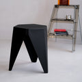 Artiss Bar Stools 2x Puzzle Plastic Seat Black Footrest