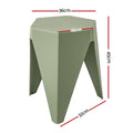 Artiss 4PC Puzzle Stackable Bar Stools Green