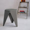 Artiss Bar Stools x2 Puzzle Grey Plastic Foot Stool