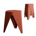 Artiss 4PC Puzzle Stackable Bar Stools Red