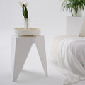 Artiss Bar Stools x2 White Plastic Puzzle Foot Stool Kitchen