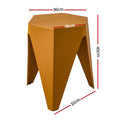 Artiss 4PC Puzzle Stackable Bar Stools Yellow
