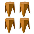 Artiss 4PC Puzzle Stackable Bar Stools Yellow