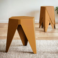 Artiss 4PC Puzzle Stackable Bar Stools Yellow