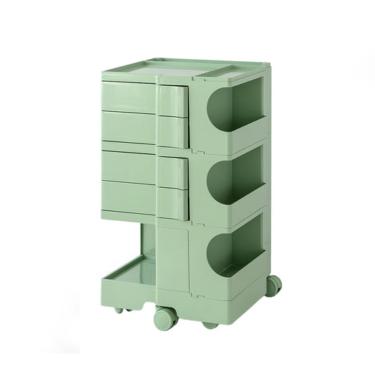 Artiss 5 Tier Storage Trolley Boby Replica Green Bedside Cart