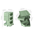 Artiss 5 Tier Storage Trolley Boby Replica Green Bedside Cart