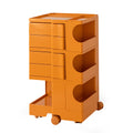 Artiss 5 Tier Storage Trolley Orange Boby Replica Cart Bedside