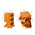 Artiss 5 Tier Storage Trolley Orange Boby Replica Cart Bedside