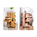 Artiss 5 Tier Storage Trolley Cart Bedside Table White