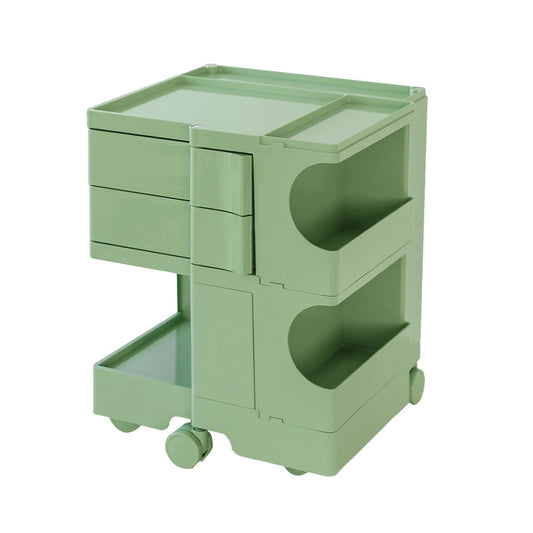 Artiss 3 Tier Storage Trolley Green Bedside Table Cart