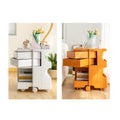 Artiss 3 Tier Storage Trolley Green Bedside Table Cart