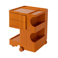 Artiss 3 Tier Storage Trolley Bedside Table Orange Cart