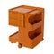 Artiss 3 Tier Storage Trolley Bedside Table Orange Cart