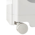 Artiss 3 Tier Storage Trolley Bedside Table White Cart