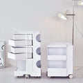 Artiss 3 Tier Storage Trolley Bedside Table White Cart