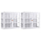 Artiss Buffet Cabinet Sideboard X2 Wall Mounted Clear Display Storage 60cm White