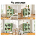 Artiss Buffet Sideboard Metal Cabinet Green
