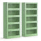 Artiss 2x Buffet Sideboard Cabinet Storage Cupboard Mesh Doors Metal ELIA Green