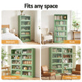 Artiss 2x Buffet Sideboard Cabinet Storage Cupboard Mesh Doors Metal ELIA Green