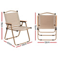 Gardeon Portable Folding Camping Chair Beach Outdoor Patio Furniture