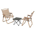 Weisshorn 3pc Camping Table Chair Set Folding Aluminium Outdoor Picnic