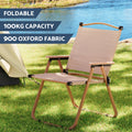 Weisshorn 3pc Camping Table Chair Set Folding Aluminium Outdoor Picnic