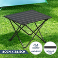 Weisshorn 3pc Camping Table Chair Set Folding Aluminium Outdoor Picnic